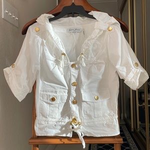 GUESS Jeans Hooded Cropped Jacket, XS, NWOT